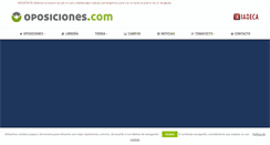 Desktop Screenshot of oposiciones.com